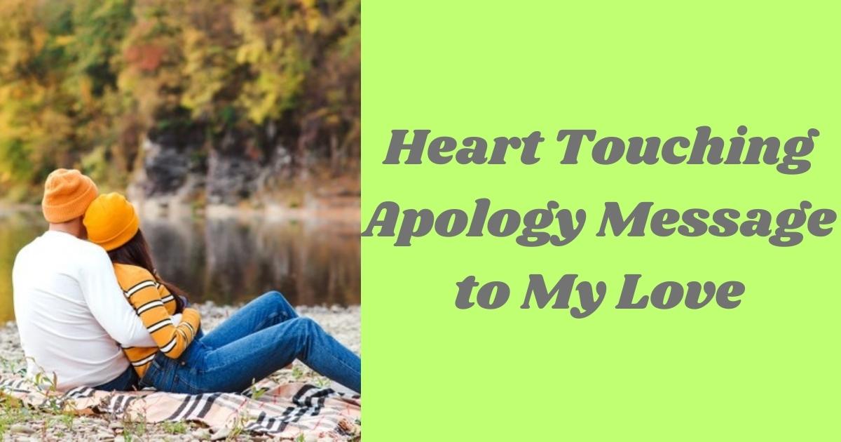 Heart Touching Apology Message To my Love