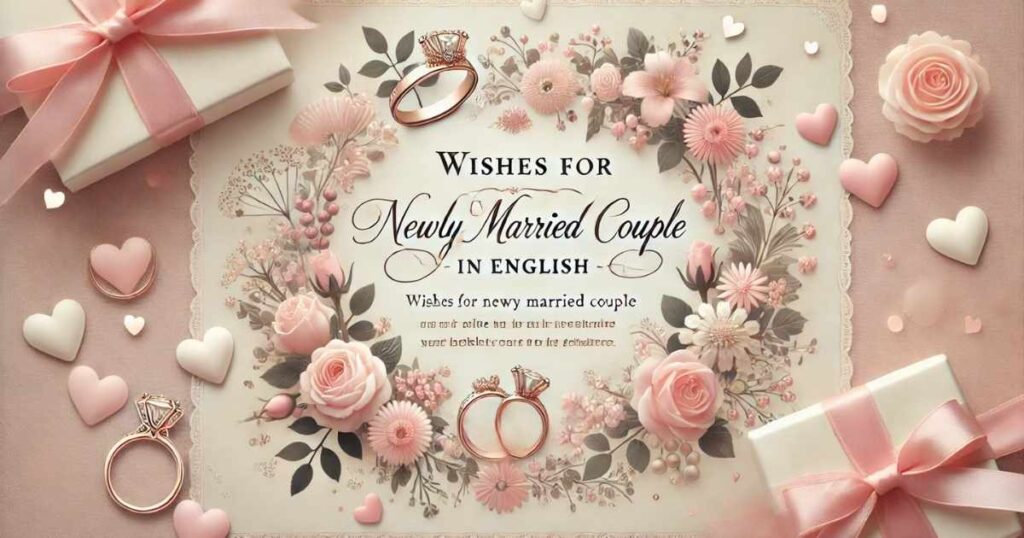 Wishes For Newly Married Couple In English