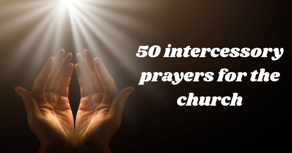 intercessory prayers for the church